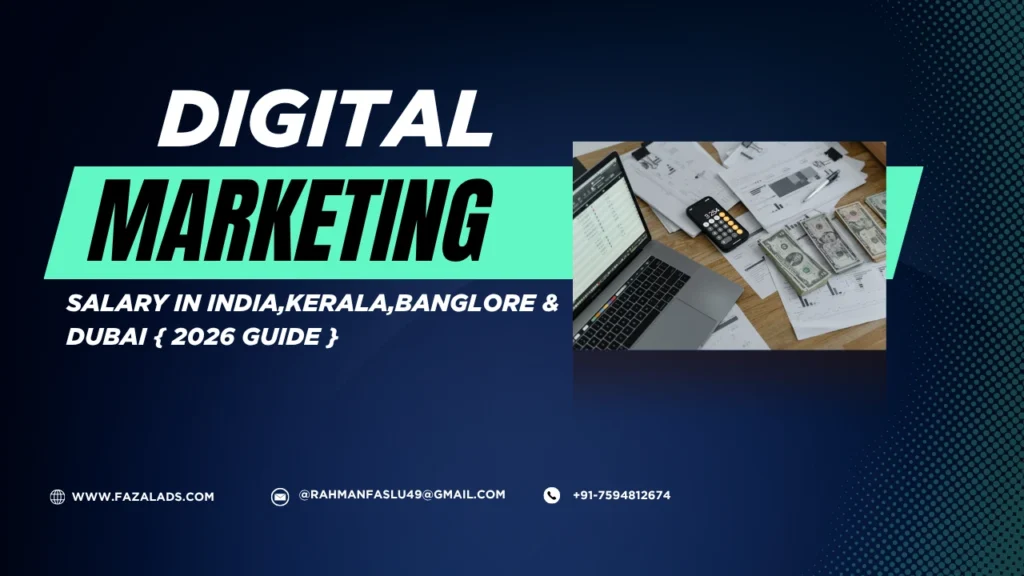 Digital marketing salary per month in India, showing average monthly earnings for digital marketing professionals by experience level